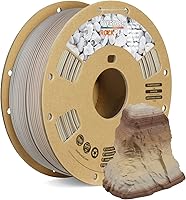 Vista 1 de OVERTURE Rock PLA Filament 1.75mm, Marble PLA 3D Printer Filament 1kg Spool (2.2lbs), Dimensional Accuracy +/- 0.02 mm, Fit Most FDM Printer