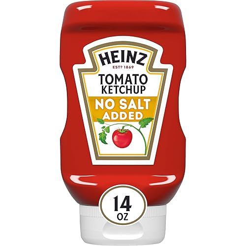Vista 14 de Heinz Ketchup de tomate, sin sal añadida, 14 onzas (paquete de 6)