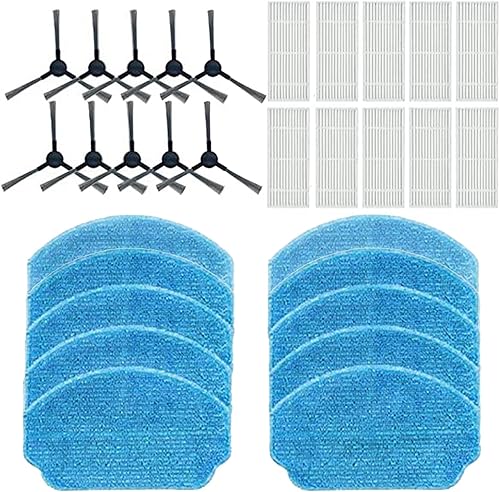 Miniatura 5 de Juego de almohadillas de tela para trapeador de cepillo lateral de filtro de vacío, compatible con BR150BR151, accesorios de repuesto para