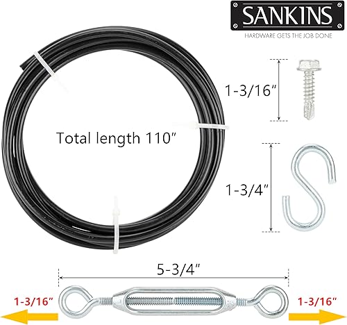 Miniatura 2 de SANKINS Kits de puerta anti-hundimiento, kit de herrajes de puerta de acero en zinc, kit de hundimiento de puerta interior y exterior