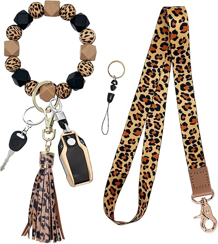 Miniatura 8 de Cordón para el cuello para llaves, pulsera con llavero, soporte para tarjetas de identificación, regalo para profesores, mujeres, hombres