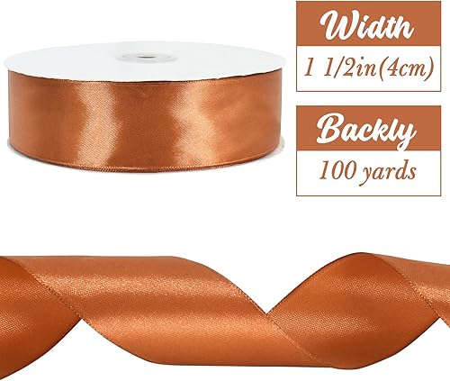 Vista 93 de TONIFUL - Listón de satén de color liso, para envolver regalos, sillas, día de San Valentín, boda, fiesta de cumpleaños, cabello, costura floral, 1