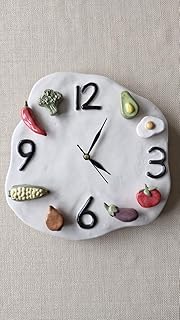 Artisan Ceramic Wall Clock - A Handmade Statement Piece for Kitchen and ...