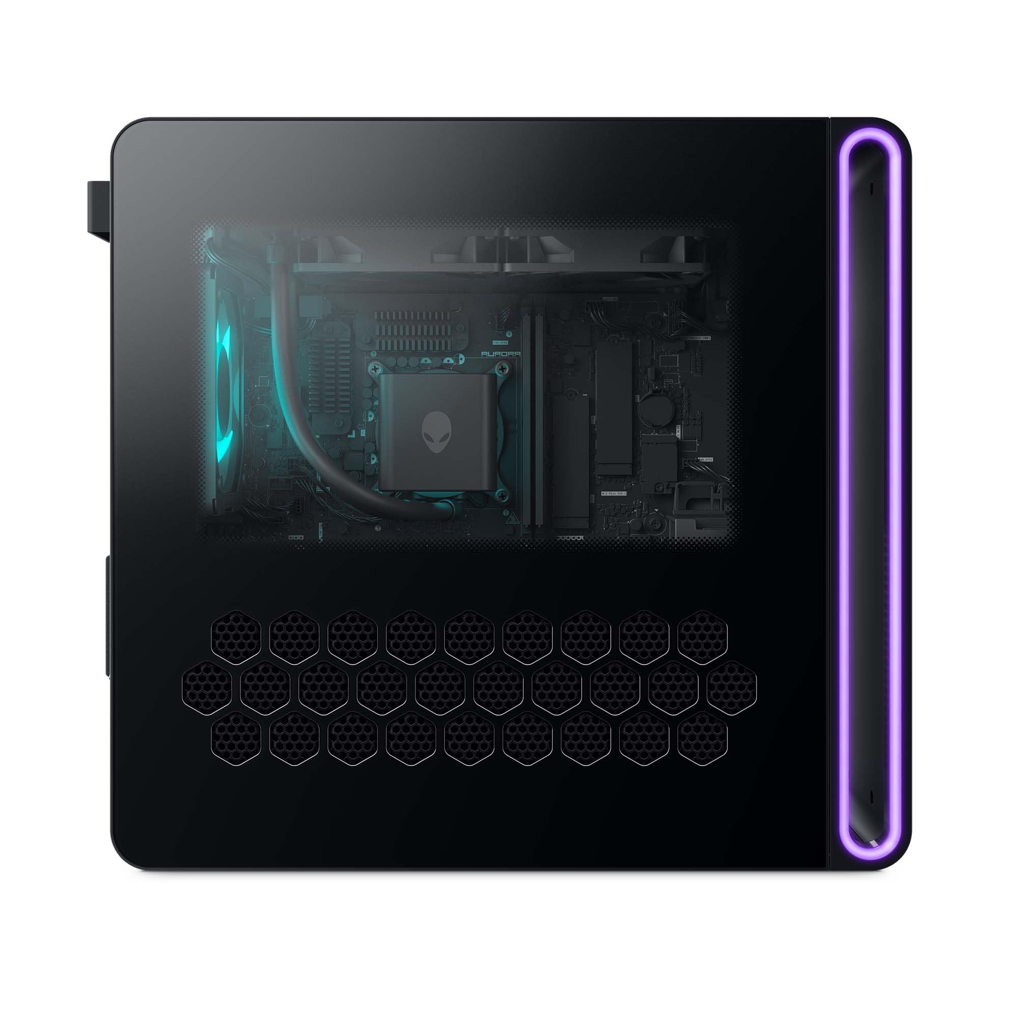 Alienware Aurora Gaming Desktop ACT1250 - Intel Core Ultra 7 265F Nvidia GeForce RTX 5060 Ti, 16GB DDR5, 1TB SSD, raffreddamento ad aria, Windows 11 Home, USB-C, pannello laterale trasparente, 500W