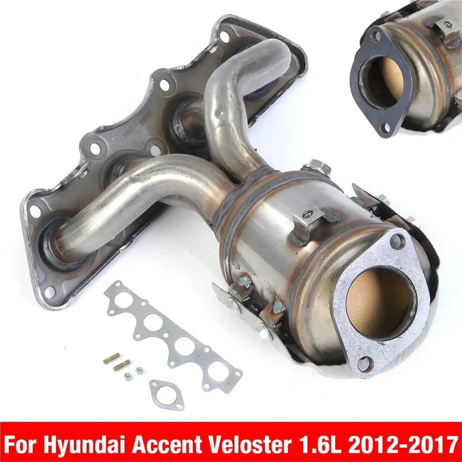 Katalizatory samochodowe Konwerter ciśnienia, np Katalizator wydechowy pasujący do układu wydechowego Hyundai Accent Veloster 1.6L 2012-2017 Racing Katalizator katalizator katalizator samochodowy