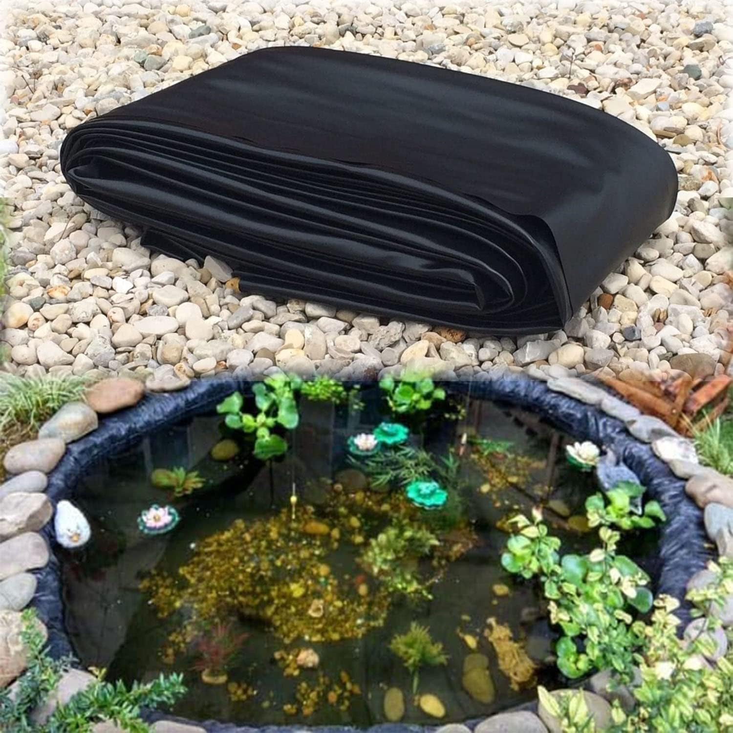 Durable Pond Liner 19.6 x 26.2ft 13 x 16.4 ft HDPE Pond