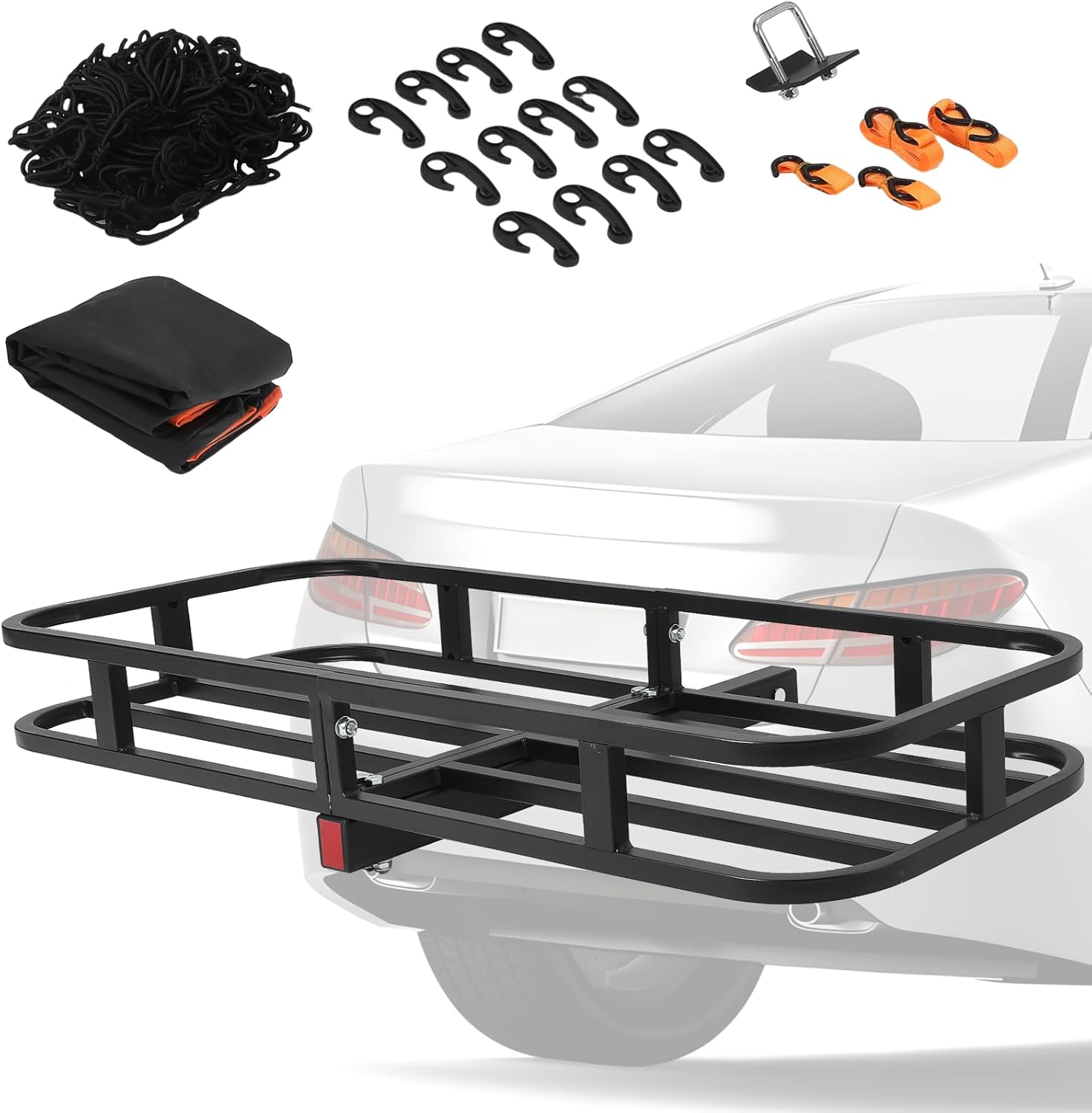 Amazon.co.jp: PioneerWorks 500lb Heavy Duty Trailer Hitch Cargo Carrier ...