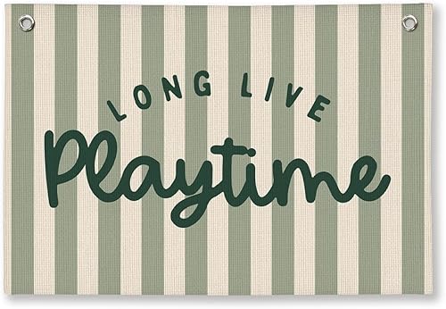 Miniatura 30 de Decoración de pared para sala de juegos, decoración de sala de juegos para niños, pancarta colgante de lino, decoración de pared de sala de juegos