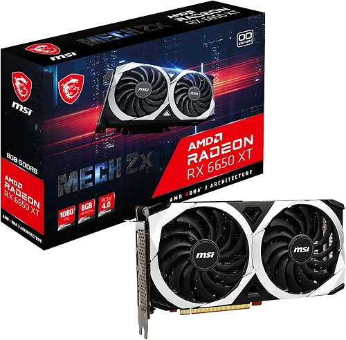 MSI RX 6650 XT Mech 2X 8G OC Graphics Card