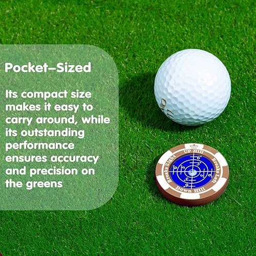 Miniatura 84 de SlopeMaster ProGreen Reader - Marcador de pelota de golf con ayuda de lectura verde de alta precisión, accesorios de golf para hombres y mujeres