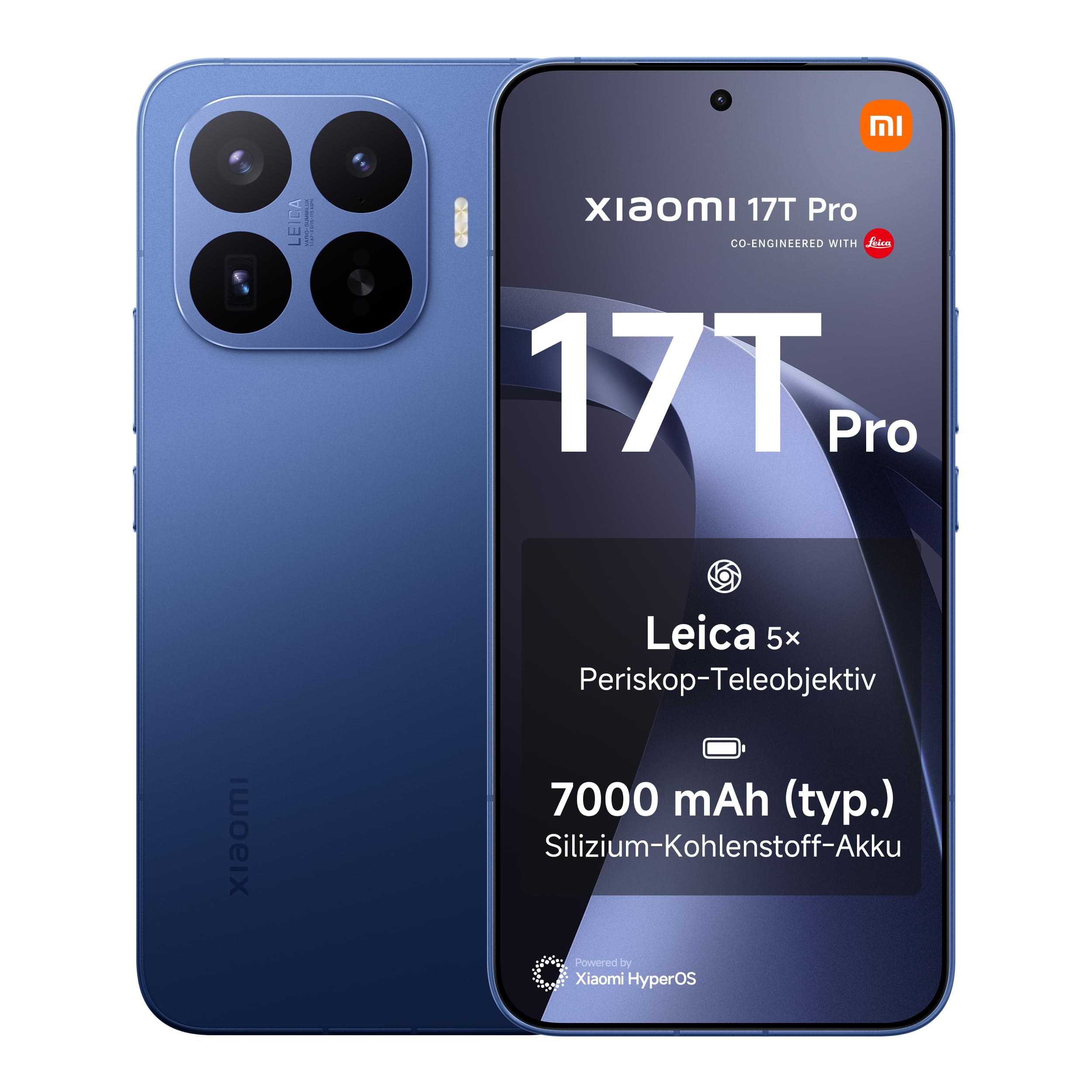 XIAOMI 17T Pro Smartphone 12+512GB, 7000mAh, Leica 5X Telekamera, Deep Blue