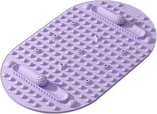 Foot Massage Mat, Acupressure Mat with Reflexology Knodes - Extra Thick Non-Slip Silicone Pad for Yoga, Indoor