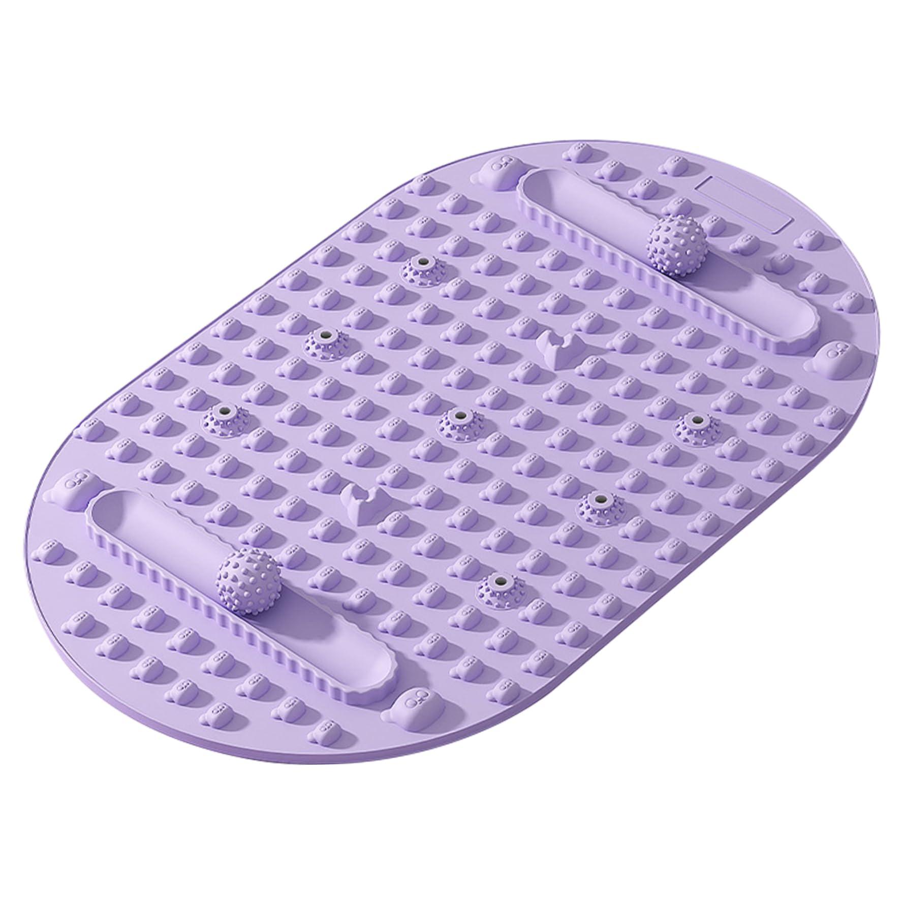 Tapis de massage des pieds, tapis d'acupression avec nœuds de réflexologie – Coussin en silicone antidérapant extra épais pour le yoga, l'intérieur