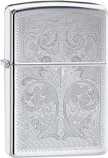 Zippo Lighter: Ornate Design Engraved - High Polish Chrome 78498