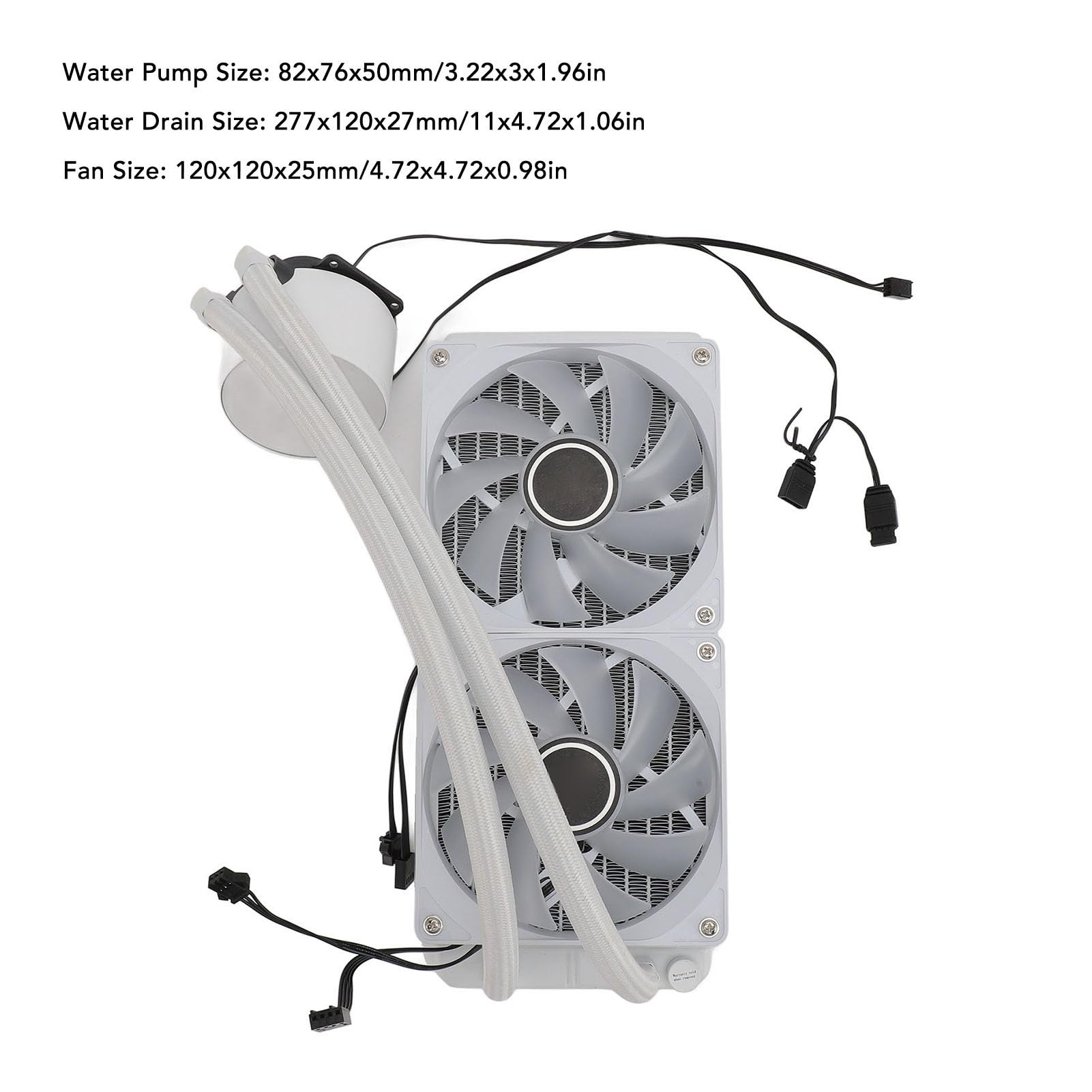 Wentylator Chłodzący Procesor, Chłodzenie Wodne Chłodnica Procesora 240 Mm Chłodnica Procesora, Podwójny Wentylator 120 Mm PWM, Regulacja Synchronizacji ARGB dla LGA2066 2011