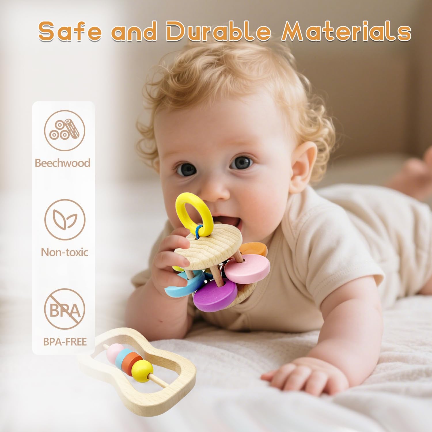 Wooden Baby Rattle image 2