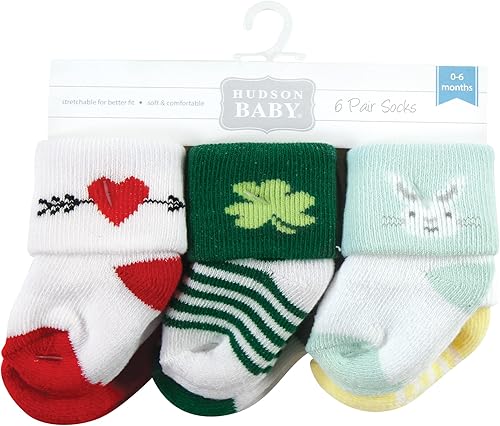 Miniatura 2 de Hudson Baby baby-girls unisex-baby Holiday Newborn Terry Socks