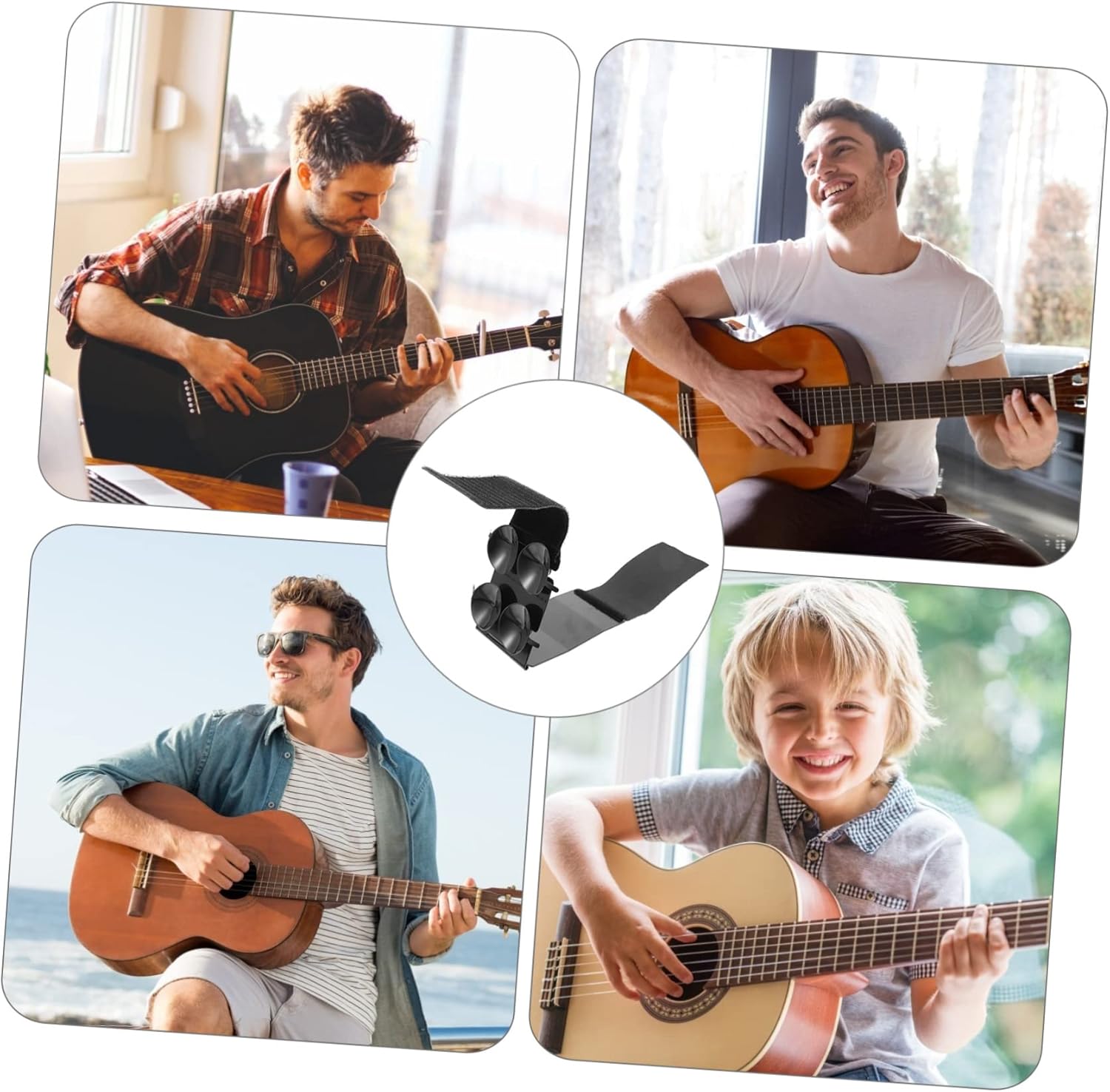 ibasenice Guitar Foot Stool for Musicians Ergonomic Support with Cushion for Comfortable Playing Beginners and Professionals Portable Guitar Rest