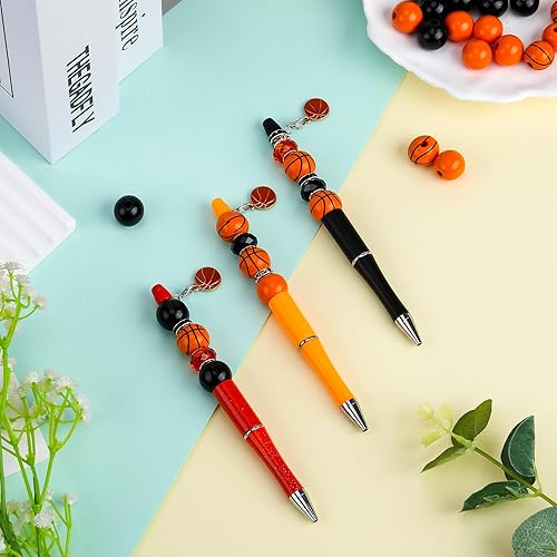 Miniatura 9 de WEWAYSMILE 18 bolígrafos con cuentas, bolígrafos para manualidades, kits de bolígrafos de cuentas surtidas, bolígrafos de plástico a granel con