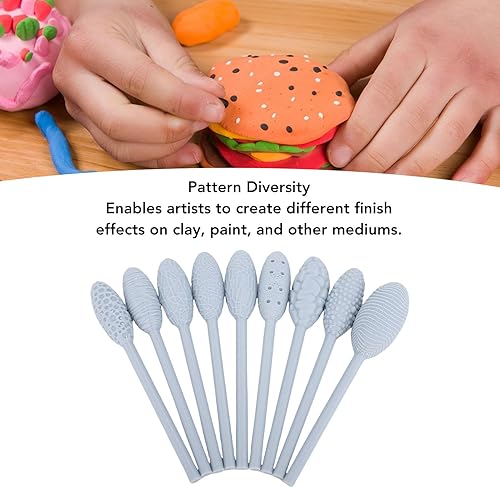 Miniatura 9 de Pssopp Pottery Modeling Tools, Professional Handle Clay Art Sculpting Set Handcraft Clay Tools for Artists Beginners Handcraft