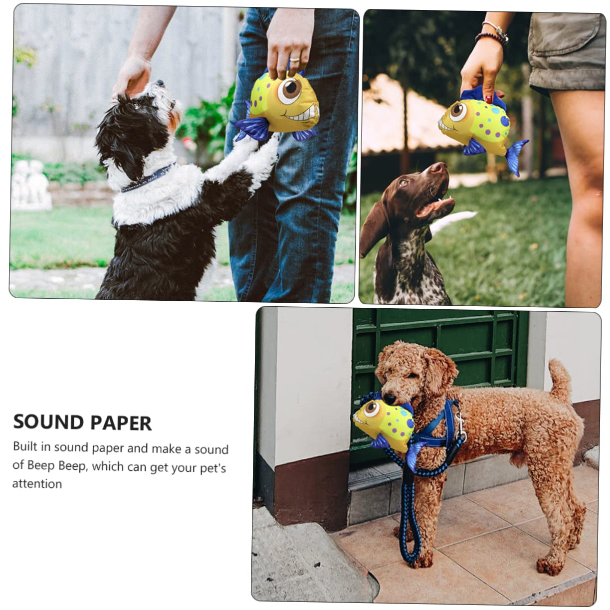 FRCOLOR 3 Juguetes para Mascotas pequeños Juguetes masticables para Cachorros Juguetes de Sonido para Perros Juguetes masticables para Mascotas Juguetes para Cachorros Dogman Juguetes Almohada Tela