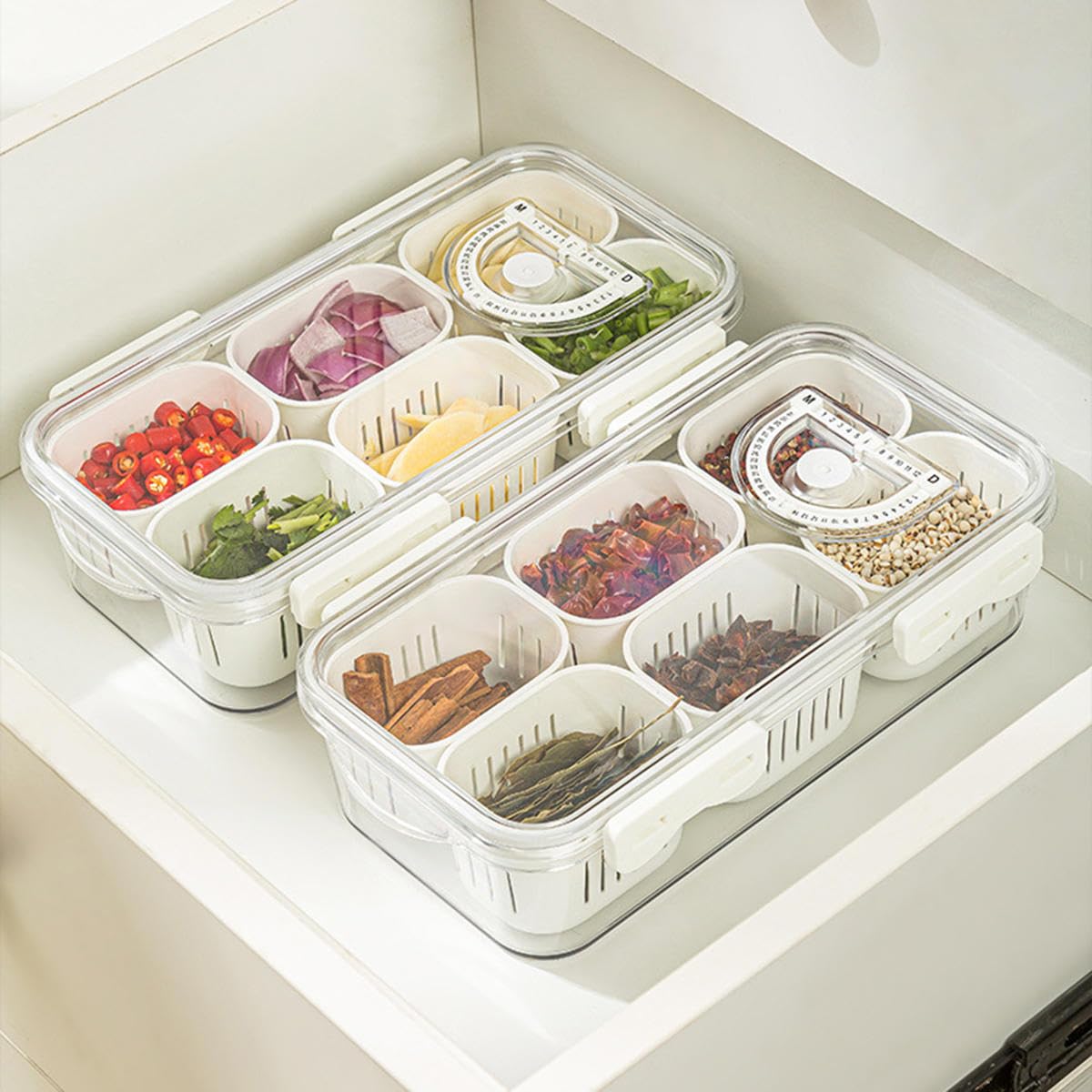 Contenedores organizadores de refrigerador PET PP