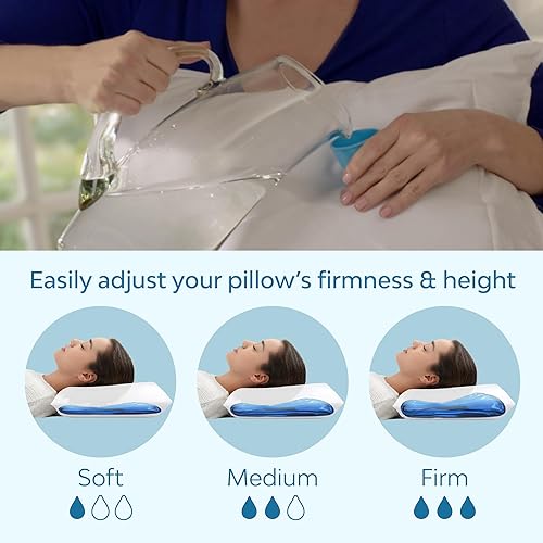 Miniatura 4 de Mediflow Fibra la primera y original almohada de agua clínicamente probada para reducir el dolor de cuello y mejorar el sueño Terapéutico ideal para