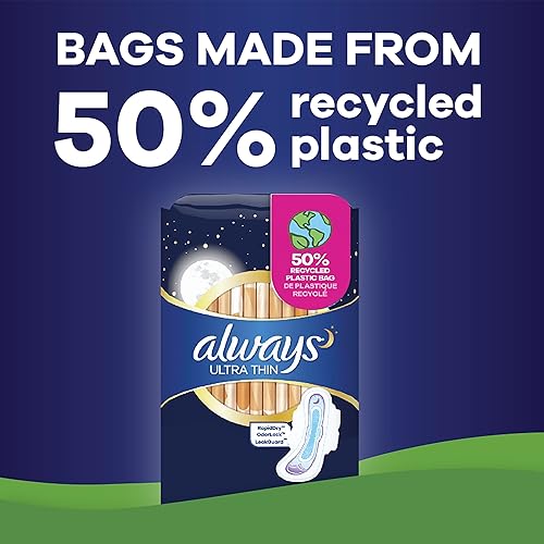 Miniatura 8 de Always Almohadillas ultrafinas con alas, tamaño 4, durante la noche, 96 unidades (3 paquetes de 32)