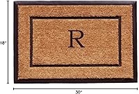 Vista 2 de Calloway Mills 101631830R - Felpudo rectangular (18 x 30 pulg), diseño de letra R