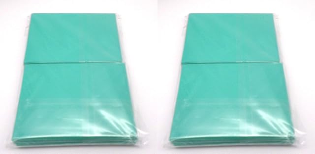 docsmagic.de 2 x 100 Double Mat Mint Card Sleeves Standard Size 66 x 91 - Aqua - Fundas - PKM MTG