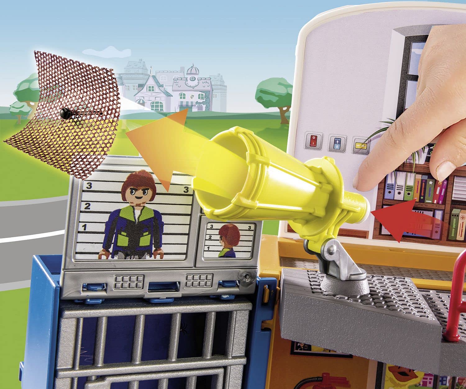 PLAYMOBIL Duck ON Call 70830 Centro de Operaciones móvil, con Estación de Bomberos y Estación de Policía, Maletín Plegable, Juguetes para niños a Partir de 3 años