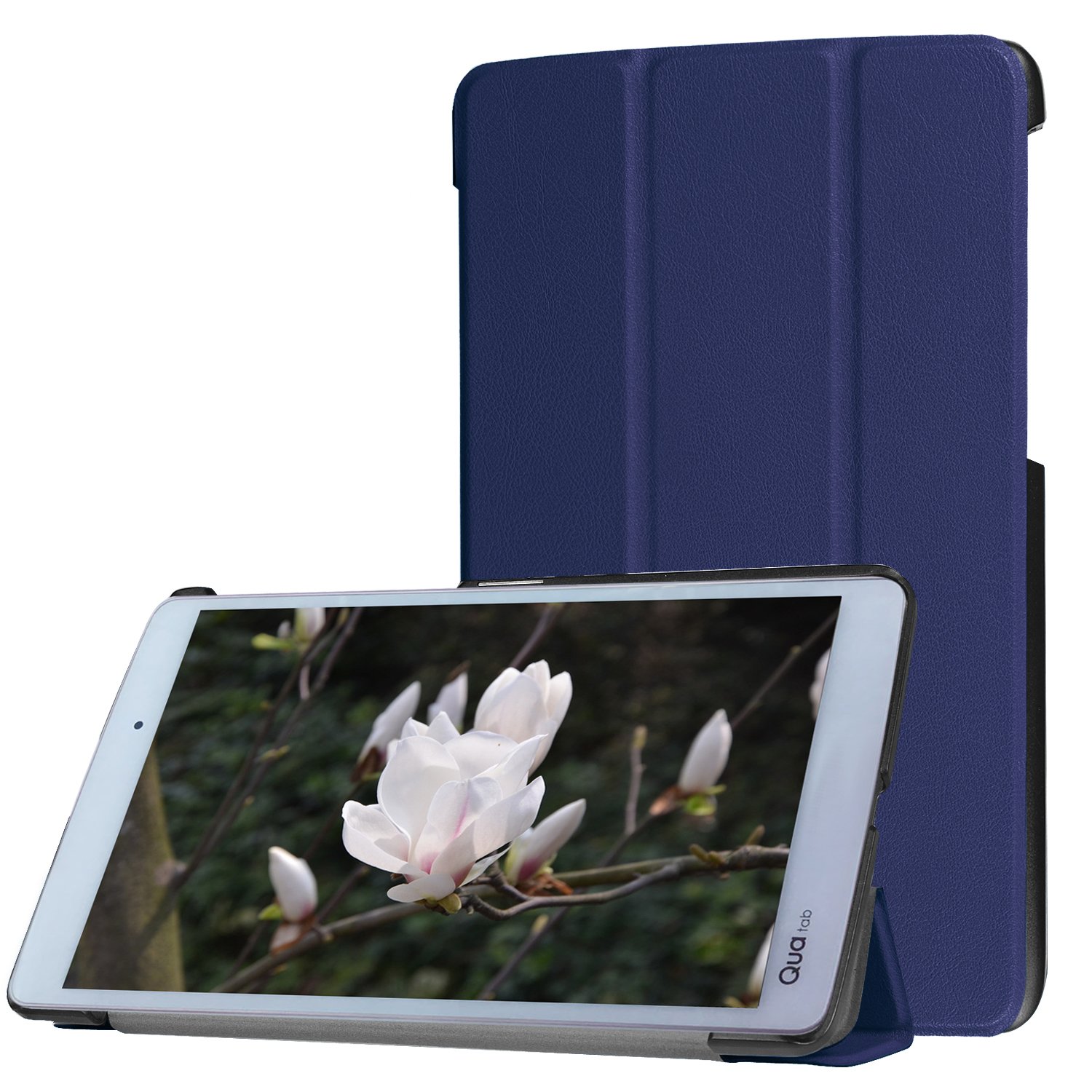 Amazon.co.jp: 【Trocent】Qua tab PX ケース 手帳型 PUレザーケース 
