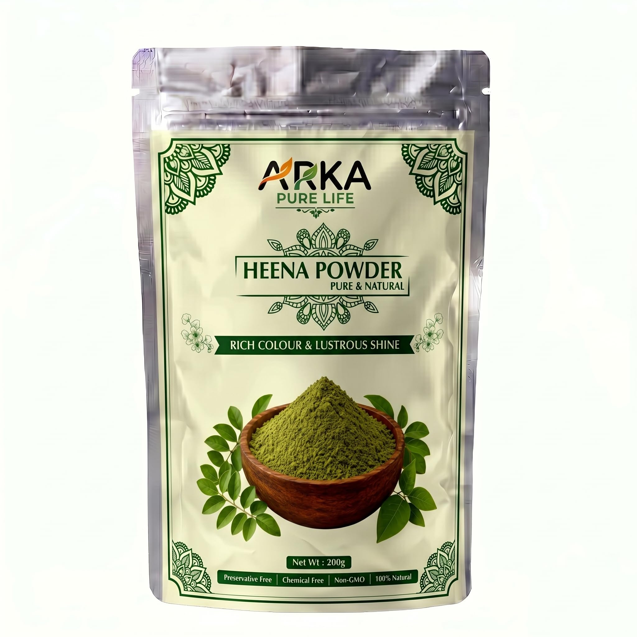 100% Natural Henna Powder for Hair (200g) | Pure Mehendi for Rich Color & Deep Conditioning | Triple Sifted & Organic | Chemical Free, No PPD, No Ammonia | For Strengthening & Scalp Health-picture-35