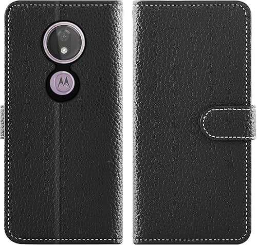 Miniatura 5 de Asuwish Funda de teléfono para Moto G7 Power/MotoG7 Supra/Moto7 Optimo Max con protector de pantalla y cubierta para cartera, soporte para tarjetas,