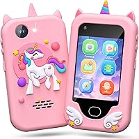 Vista 10 de Lapare Juguete de teléfono inteligente para niños, pantalla táctil de 2.8 pulgadas con doble cámara, juego, reproductor de música y más aplicación