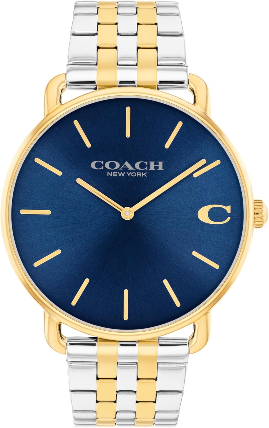 COACH Elliot Men's Quartz Watch - 2 - Hand Analog Movement - Link Bracelet - Classic Style for Everyday Wear - Gift for Him - 43mm