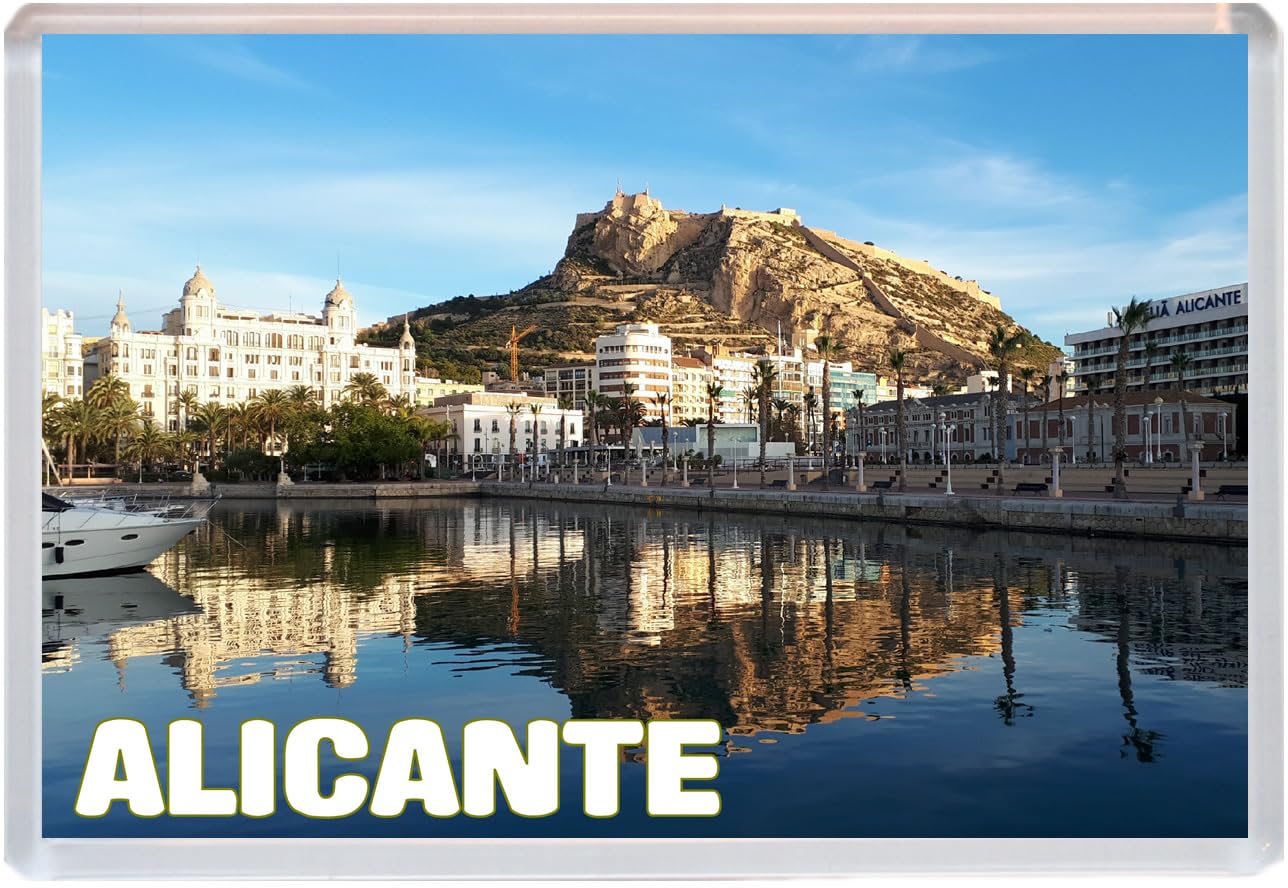 Baked Bean Store Multicolor Alicante - Spain - 96 X 67Mm Jumbo Fridge Magnet/Magnets Bbfhm1588