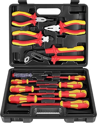 BILITOOLS Insulated Screwdriver & Pliers Set, 1000V Electrical Tools for