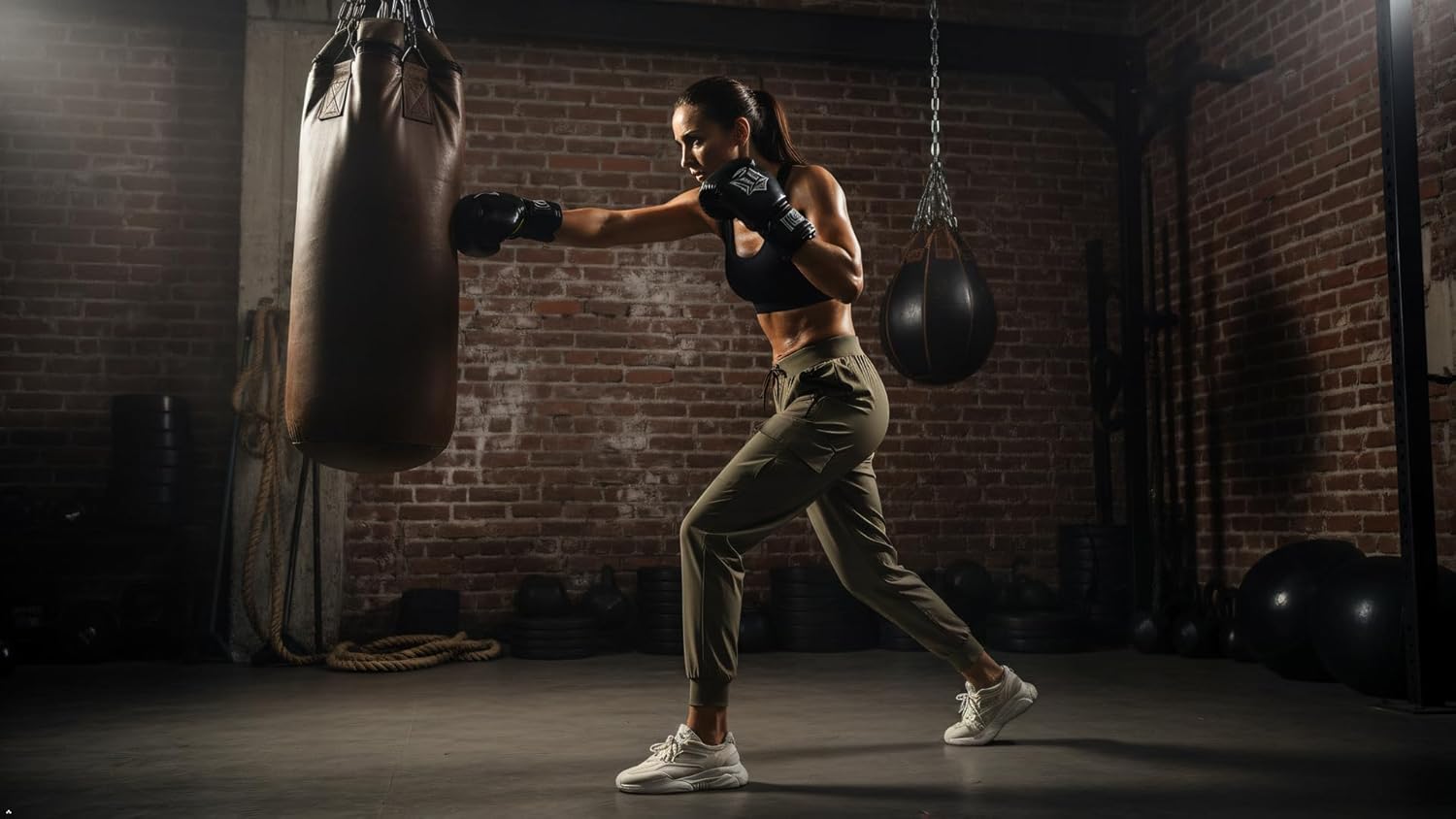 Womens Cargo Hiking Pants with Pocket - Lightweight Quick Dry Workout Joggers for Travel, Camping and Outdoor Wear - Image 8