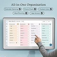 Vista 3 de Skylight Calendar Max: 27-Inch Smart Digital Calendar & Chore Chart, Family Organizer with Interactive Touchscreen Display – Wall Mountable in