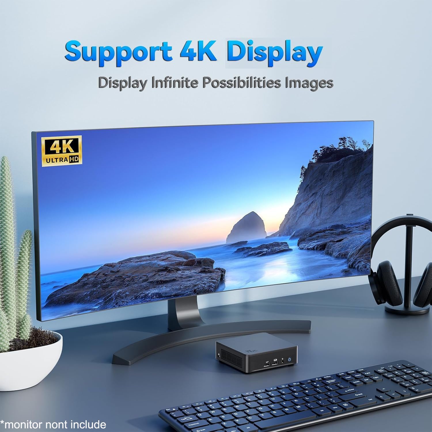 Intel NUC 13 Pro Slim Kit Mini PC (Intel 6-Core i3-1315U, 16GB DDR4 RAM, 1TB SSD) Booksize Business Desktop, Support 4 x 4K Monitors, HDMI, 2x Thunderbolt 4, Wi-Fi 6E, Win 11 Pro, NUC13ANHI3 - ASUS