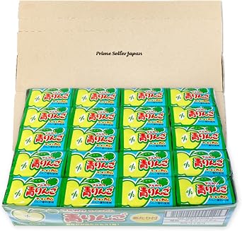 Marukawa Confectionery Blue Apple Bubble Gum, 60 Pieces 55+5 Surprise, PSJBOX, Large Capacity, with Prizes