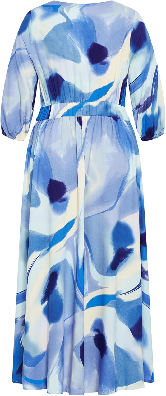 City Chic Women's Plus Size Dress - Twist Tie Print - Image 4