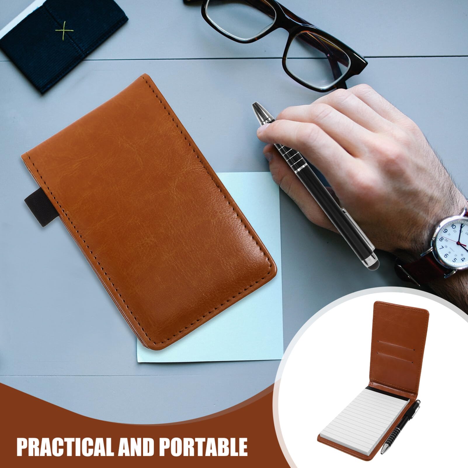 SEWACC Carnet Ligné de Poche Bloc-notes pour Journal Intime Notes Inspirations Mémos Réunions Léger et Portable
