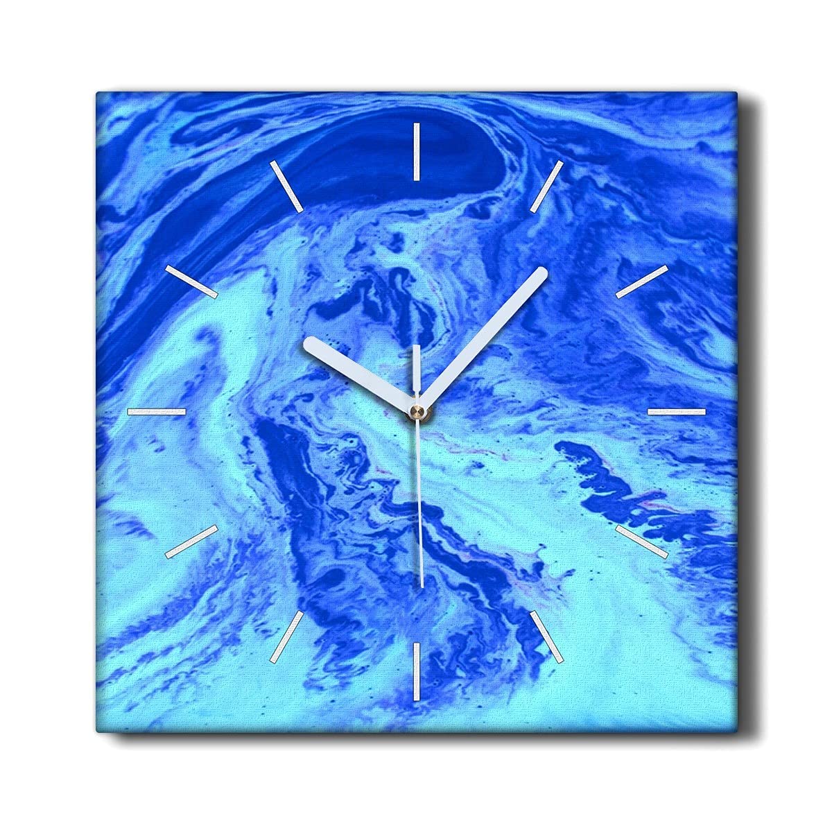 Horloge sur Toile Vagues de la mer pour une ambiance côtière et apaisante dans votre salon