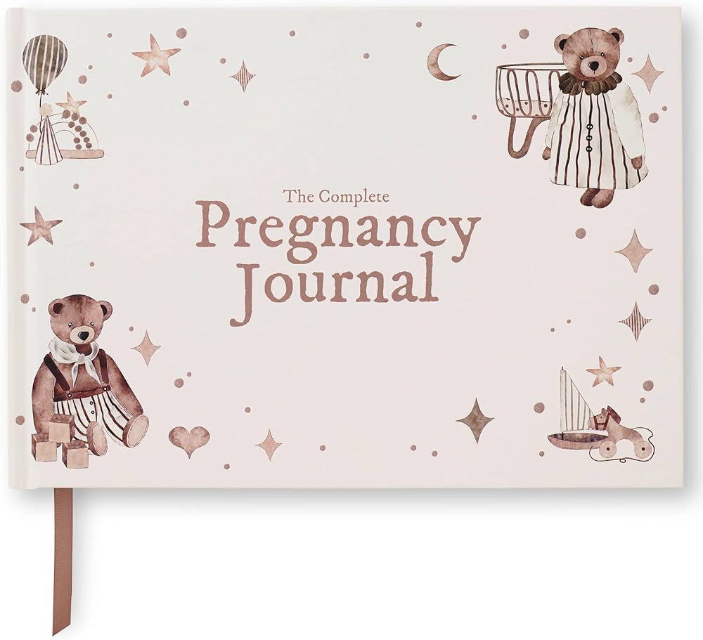 Bibi & Beau Pregnancy Journal - 200 Page Baby Book, 40 Weekly