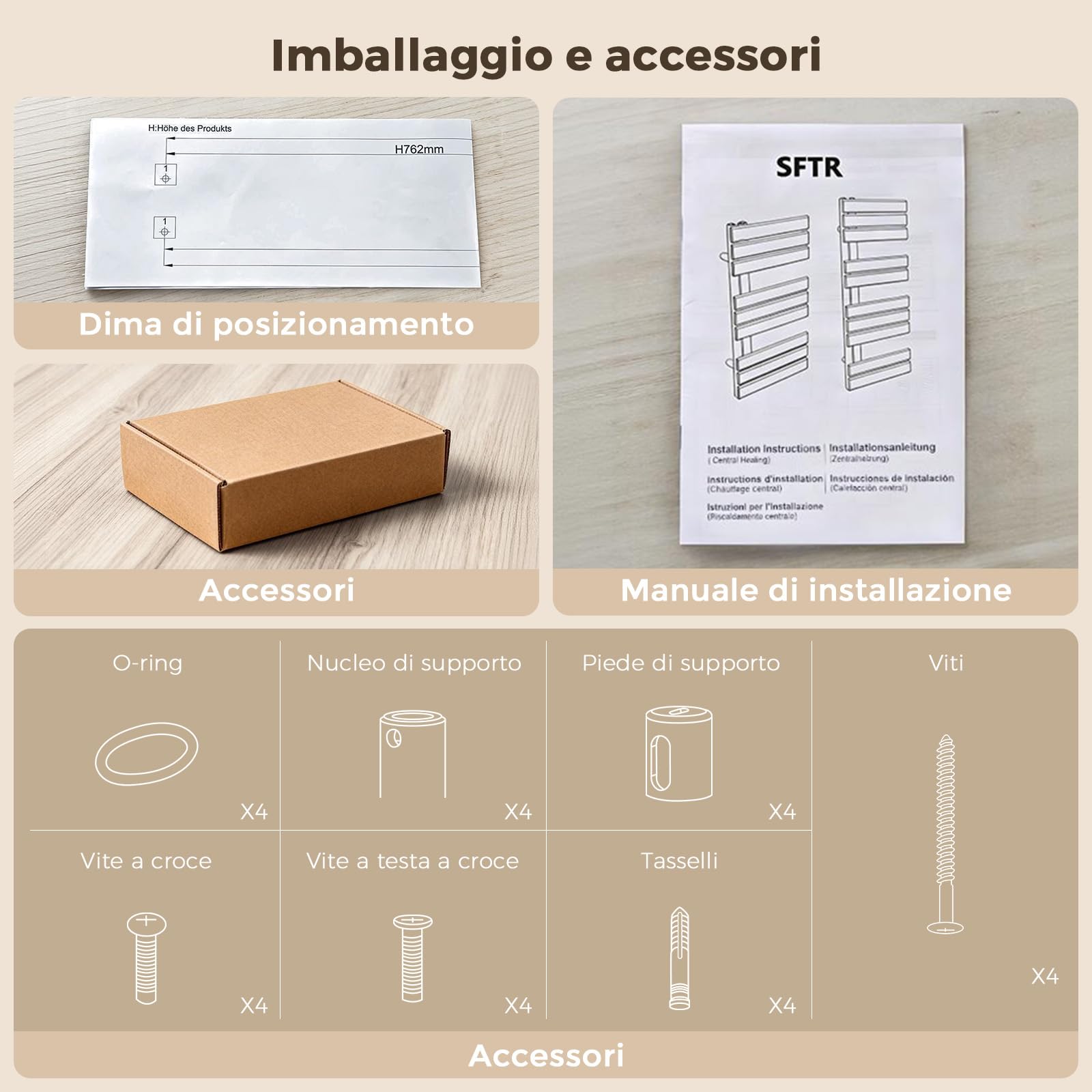 Radiatore design per bagno, radiatore scaldasalviette, grigio antracite, pannello piatto, Connessione centrale, 1041x500mm, radiatore per bagno, asciugatore per asciugamani, 555 Watt (Senza valvola)