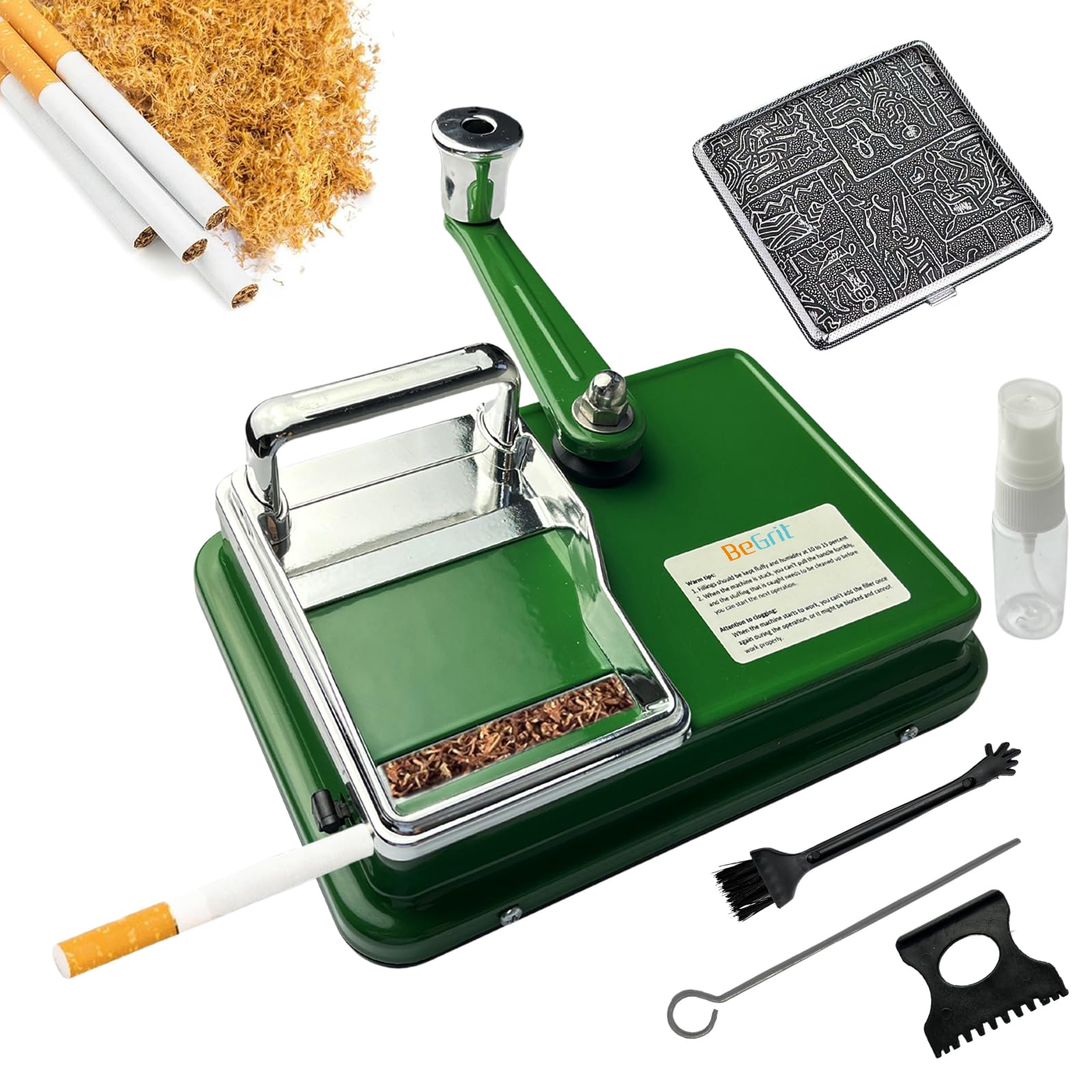 BeGrit Tobacco Rolling Machine Manual Cigarette Roller Machine