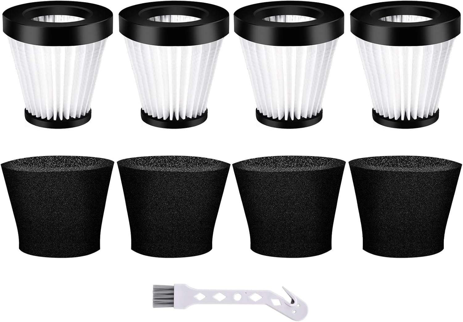 Leadaybetter 4 Pack Replacement Filter for Dirt Devil Scorpion Handheld Vacuum Cleaner Models F117 SD20005RED, SD30025B & BD22025, Compare to Parts AD40117 Leadaybetter 4 Pack Replacement Filter for Dirt Devil Scorpion Handheld Vacuum Cleaner Models F117 SD20005RED, SD30025B & BD22025, Compare to Parts AD40117