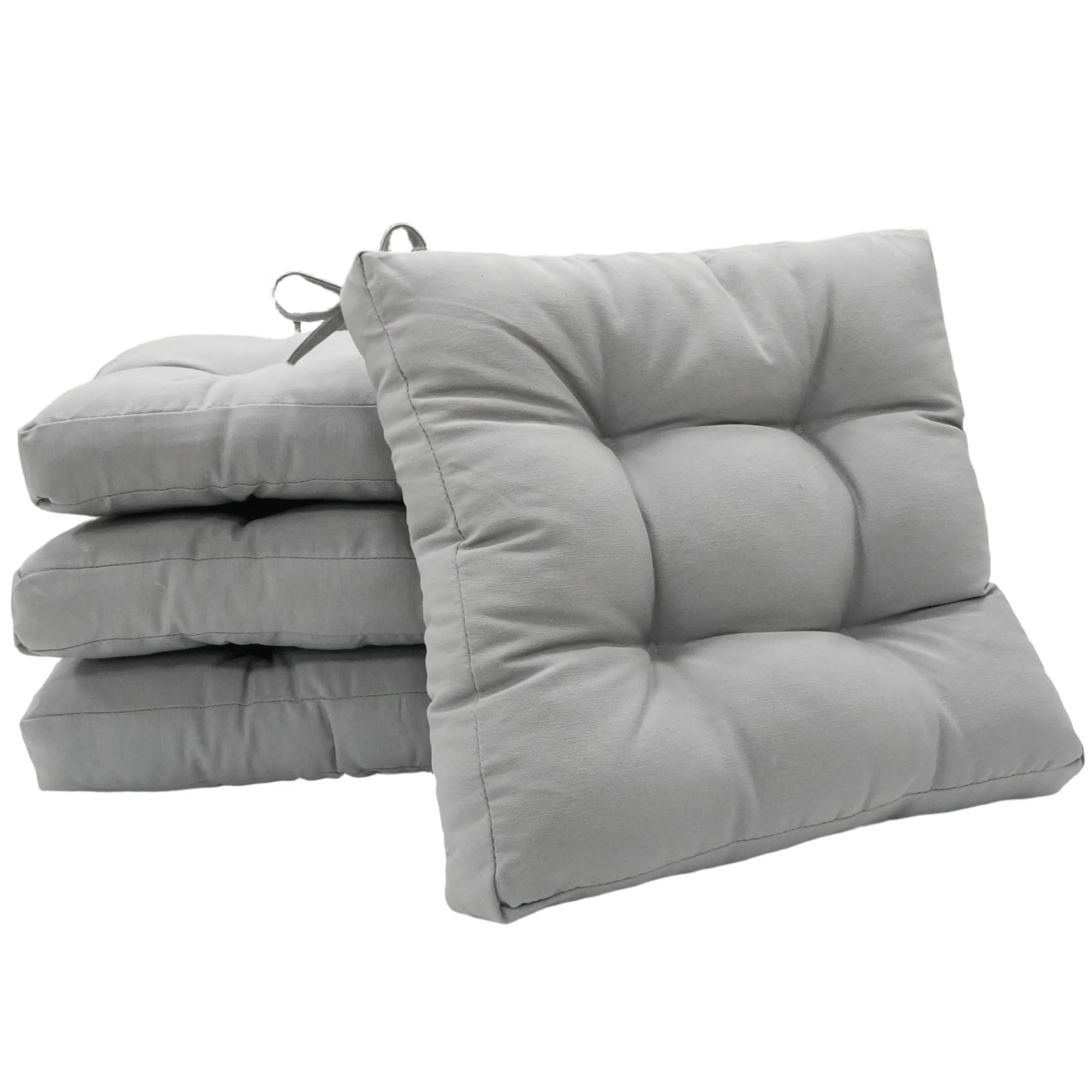 Viste tu hogar Pack 2 Cojines para Silla, 40x40x5 CM, Efecto Tridimensional, Relleno de 100% Poliéster, Ideal para Comedor, Terraza, Salón y Restaurante, Color Raya Beige, Fabricado en España — view 30